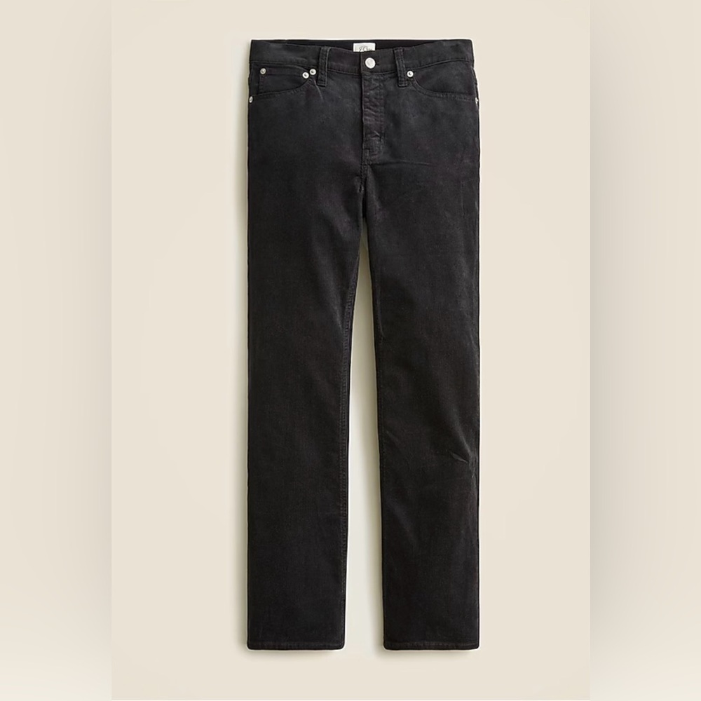 J. Crew High-rise slim demi-boot pant in corduroy
